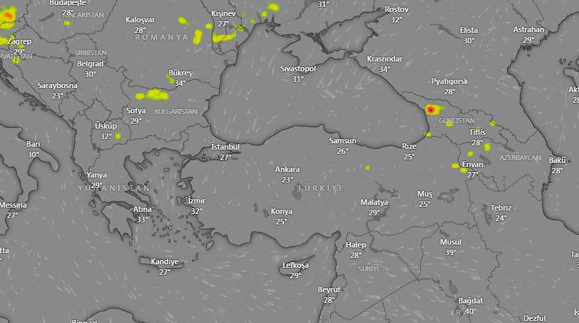 Kars ve Ardahan çevreleri için sağanak uyarısı 1